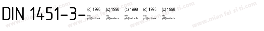 DIN 1451-3字体转换
